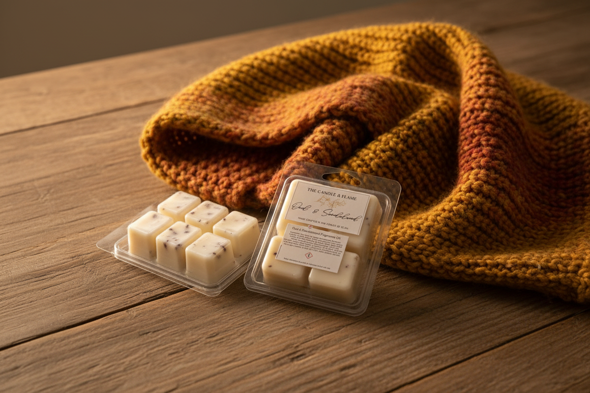 Wax Melts on Table with Scarf