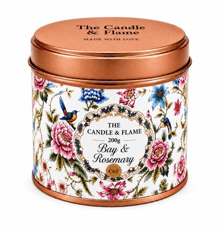 Bay & Rosemary Scented Candle - 20cl/200g