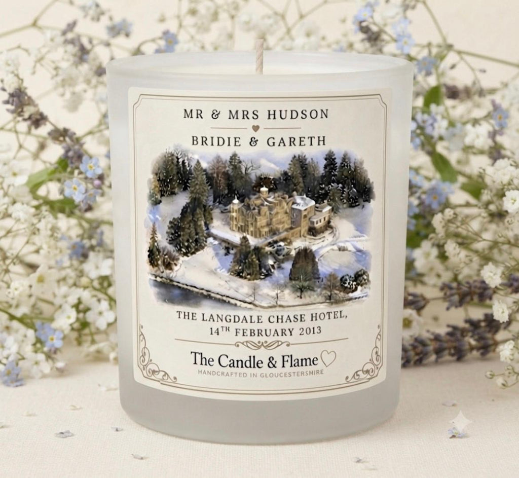 Personalised Wedding Candle  - 35cl/350g