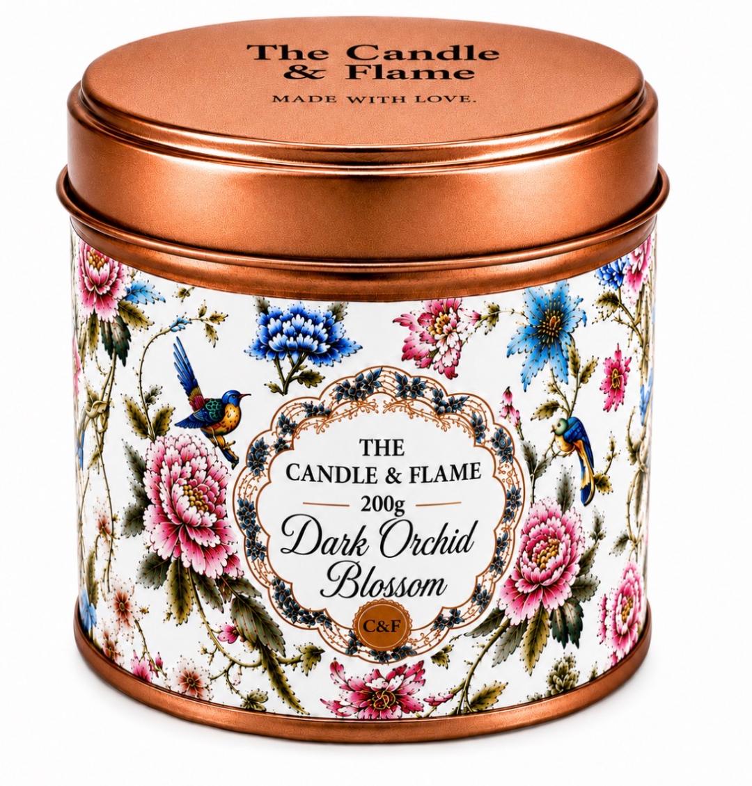 Dark Orchid Blossom Scented Candle - 20cl/200g