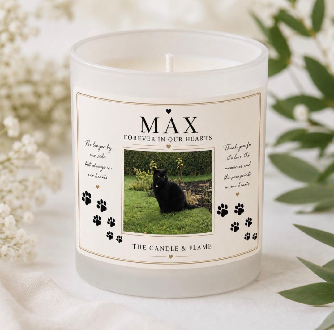 Personalised Pet Memorial Candle -  35cl/350g