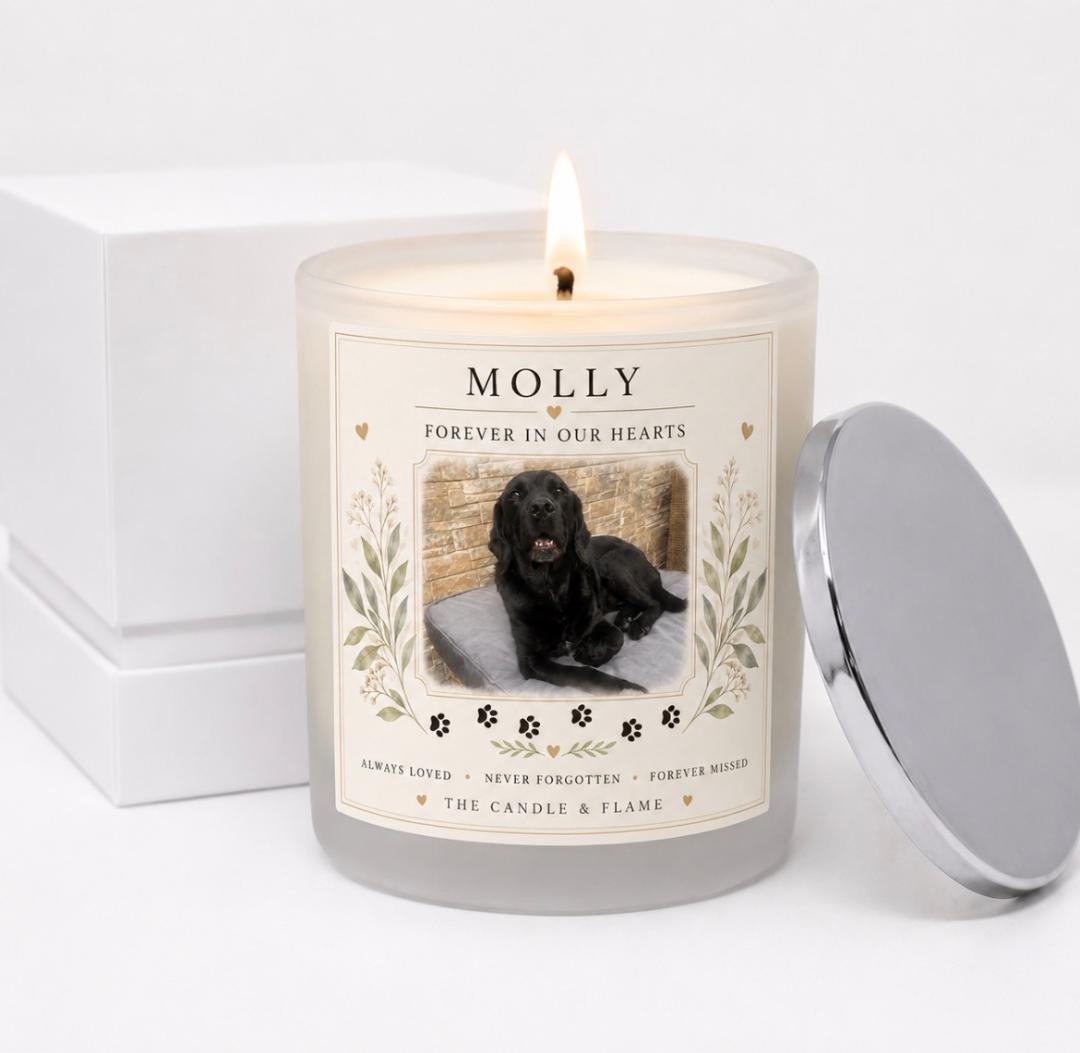Personalised Pet Memorial Candle -  35cl/350g