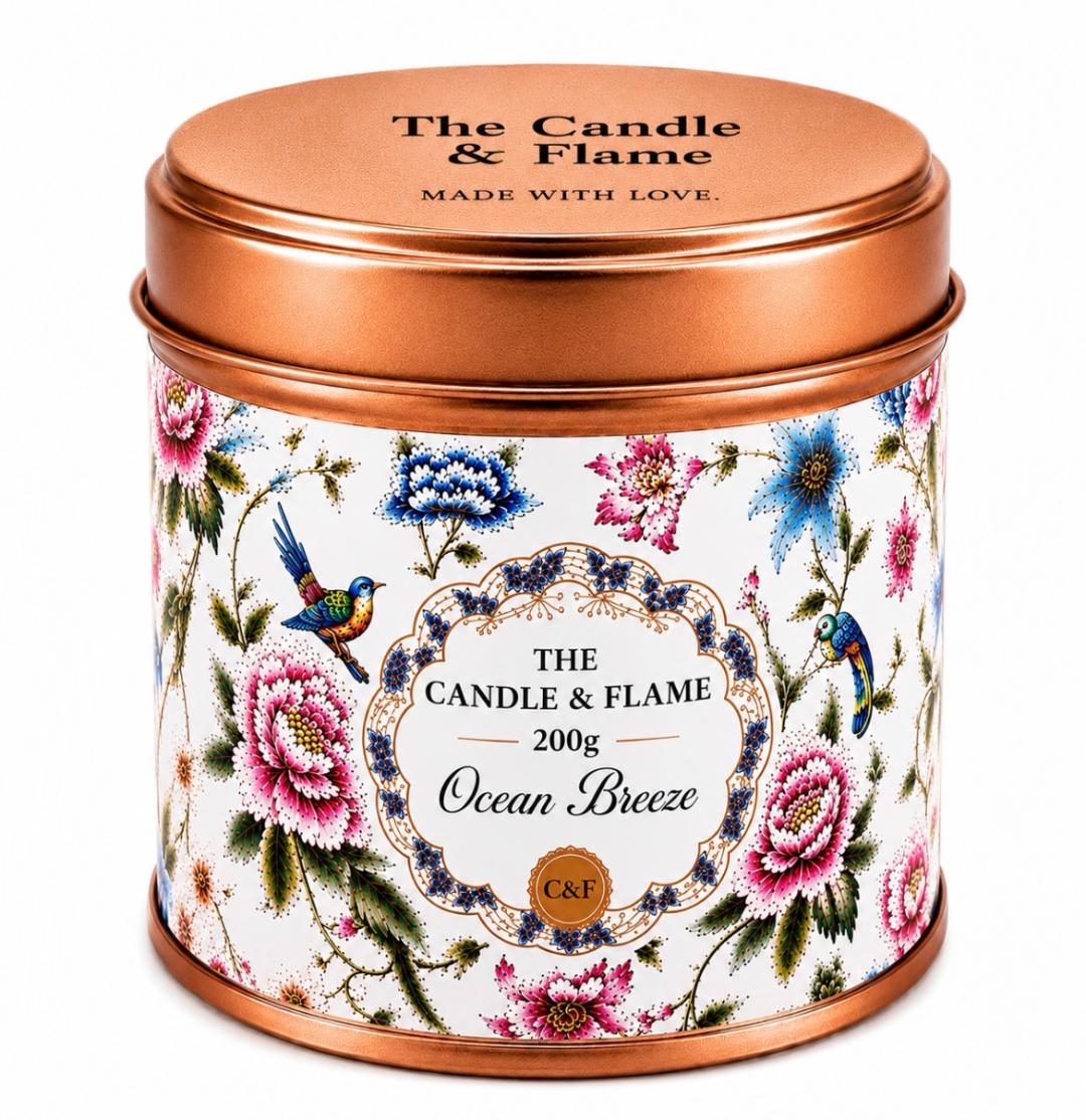 Ocean Breeze Scented Candle - 20cl/200g