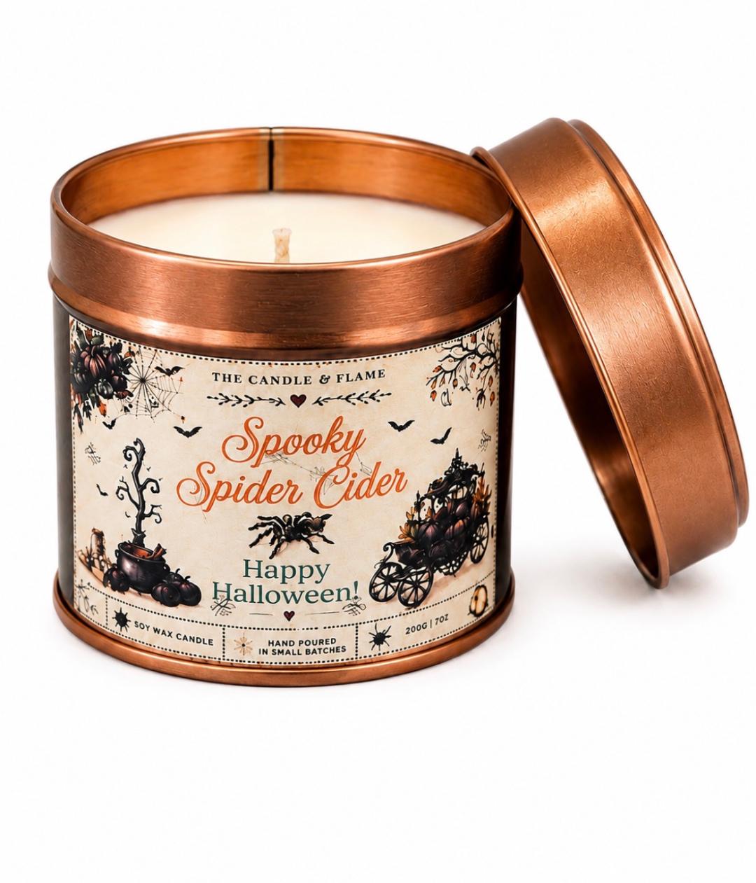 Spooky Spider Cider Scented Candle - 20cl/200g
