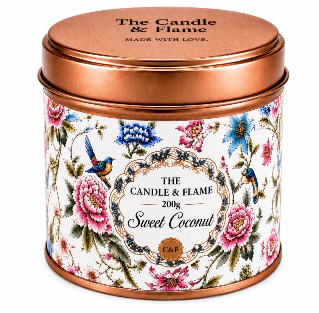 Sweet Coconut Scented Candle - 20cl/200g