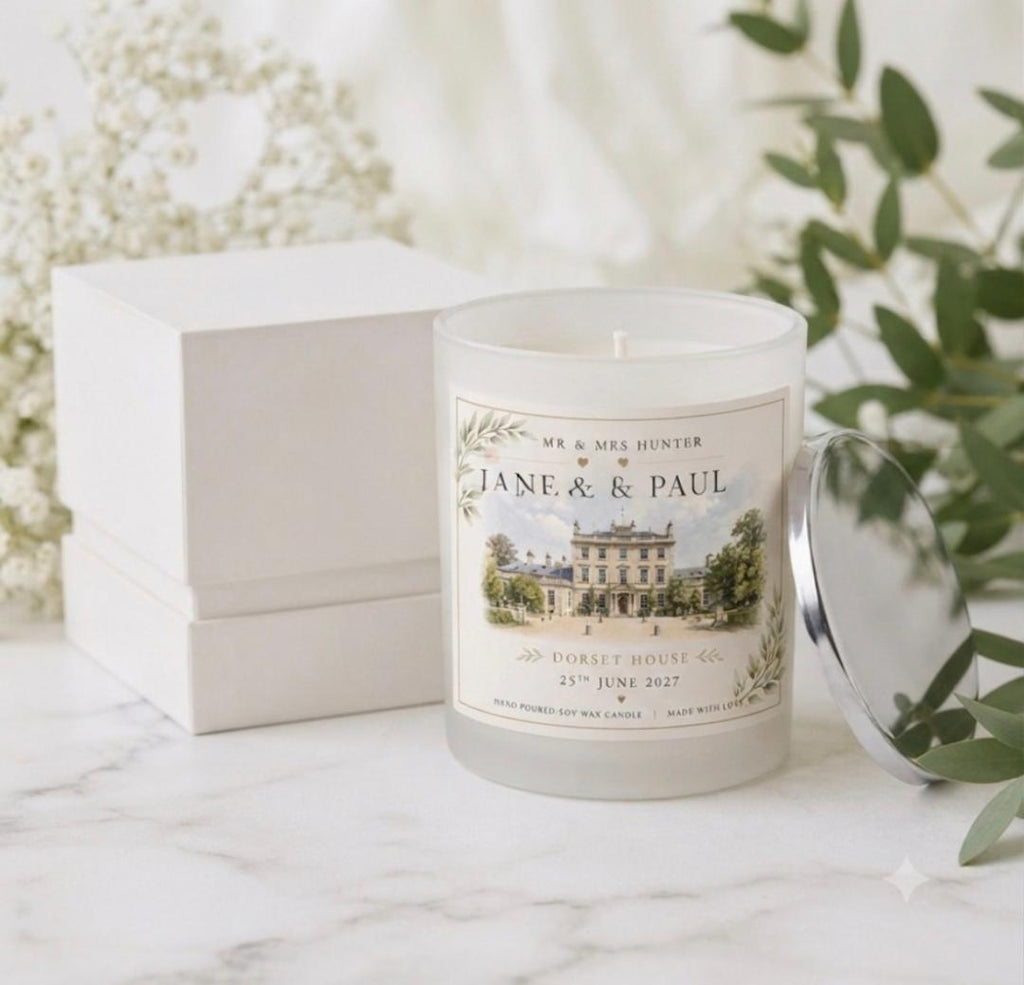 Personalised Wedding Candle  - 35cl/350g